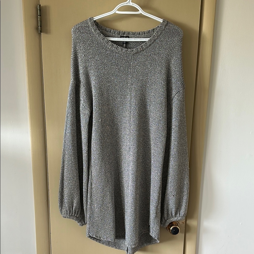 Cozy Gray Knit Sweater